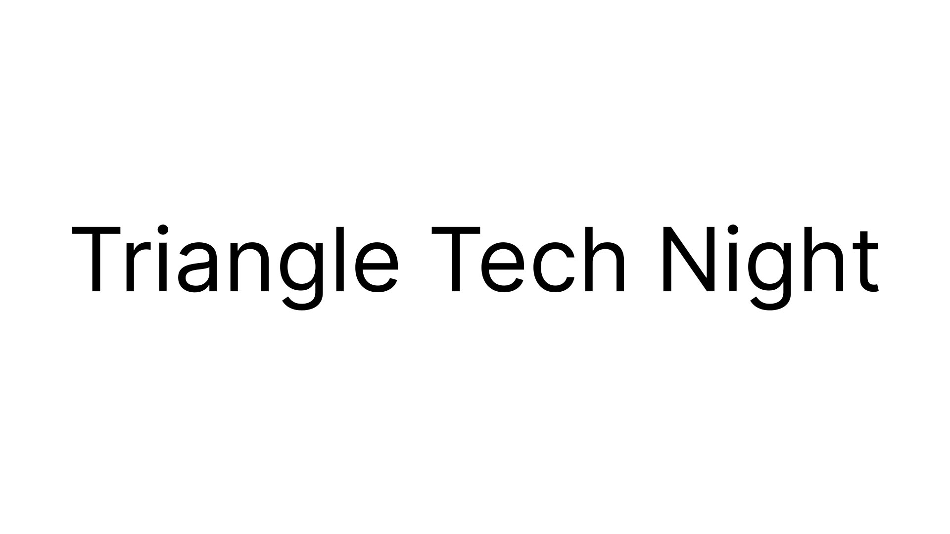 Triangle Tech Night logo